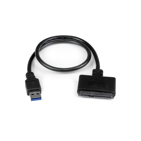 StarTech.com SATA to USB Cable - USB 3.0 to 2.5" SATA III Hard Drive Adapter - External Converter for SSD / HDD Data Transfer (USB3S2SAT3CB) - Storage controller - 2.5" - SATA 6Gb / s - USB 3.0 - 3