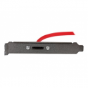StarTech.com 18in 1 Port SATA to eSATA Plate Adapter - External SATA Plate - 6Gbps eSATA Port - Internal SATA to eSATA Adapter - 18 inch (ESATAPLT18IN) - SATA internal to external panel - Serial ATA 150 / 300 / 600 - SATA (F) to eSATA (M) - 45.72 cm - for P / N: S251SMU33EP, SDOCKU313E, SDOCKU33EF