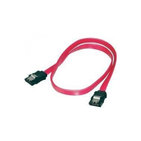 ASSMANN - SATA cable - Serial ATA 150 / 300 / 600 - SATA to SATA - 50 cm - latched, molded, flat - red - 0
