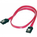 ASSMANN - SATA cable - Serial ATA 150 / 300 / 600 - SATA to SATA - 50 cm - latched, molded, flat - red