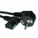 Gembird PC-186A-VDE - Power cable - CEE 7 / 7 (M) angled to IEC 60320 C13 right-angled - 10 A - 1.8 m - molded - black