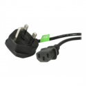 StarTech.com 10ft (3m) UK Computer Power Cable, 18AWG, BS 1363 to C13 Power Cord, 10A 250V, Black Replacement AC Power Cord, TV / Monitor Power Cable, BS 1363 to IEC 60320 C13 Kettle Lead - Power Supply Cable - Power cable - IEC 60320 C13 to BS 1363 (M) - 3 m - black