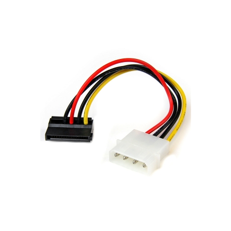 StarTech.com 6in 4 Pin LP4 to Left Angle SATA Power Cable Adapter - LP4 to SATA Power Adapter (SATAPOWADPL) - Power adapter - SATA power (M) to 4 PIN internal power (M) - 15 cm - left-angled connector - 3