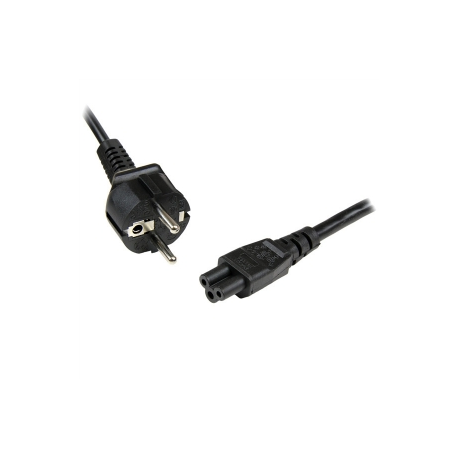 StarTech.com 2m (6ft) Laptop Power Cord, EU Schuko to C5, 2.5A 250V, 18AWG, Notebook / Laptop Replacement AC Cord, Printer / Power Brick Cord, Schuko CEE 7 / 7 to Clover Leaf IEC 60320 C5 - Laptop Charger Cable - Power cable - IEC 60320 C5 to CEE 7 / 7 (M) - AC 250 V - 2 m - black - 3