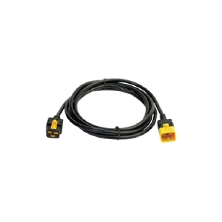 APC - Power cable - IEC 60320 C19 to IEC 60320 C20 - 3.1 m - latched - black - for P / N: SMT2200I-AR, SMT2200R2I-AR, SMT3000I-AR, SMT3000R2I-AR, SRT1500XLI, SRT2200XLI-KR - 0