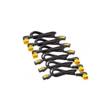 APC - Power cable - IEC 60320 C13 to IEC 60320 C14 - 10 A - 1.22 m - 90° connector - black - for P / N: SCL500RMI1UC, SCL500RMI1UNC, SMTL750RMI2UC, SRT1500RMXLI, SRT1500XLI, SRT2200XLI-KR - 0