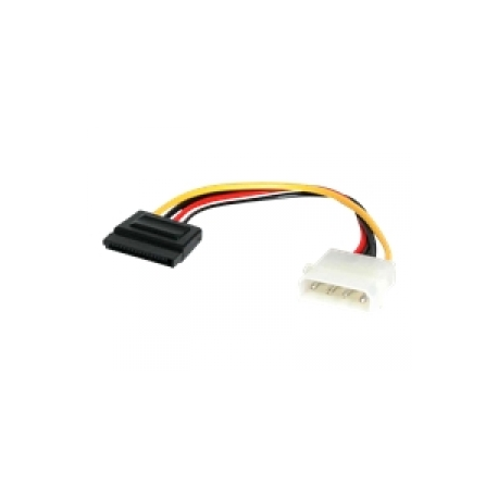 StarTech.com 6in 4 Pin LP4 to SATA Power Cable Adapter - LP4 to SATA - 6in LP4 to SATA Cable - 4 pin to SATA power - Power cable - SATA power (M) to 4 PIN internal power (M) - 0.2 m - for P / N: BRACKET125PTP, PEXUSB311AC3, PEXUSB312A1C1H, PEXUSB312A2C2V, PEXUSB314A2V2 - 0