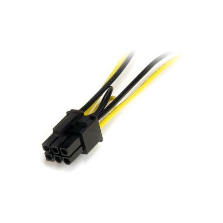 StarTech.com 6in SATA Power to 6 Pin PCI Express Video Card Power Cable Adapter - SATA to 6 pin PCIe power - Power cable - SATA power (M) to 6 pin PCIe power (M) - 15 cm - 2