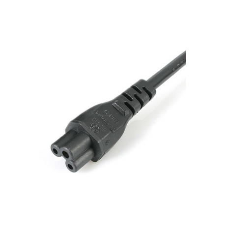 StarTech.com 3ft (1m) UK Laptop Power Cable, BS 1363 to C5 Clover Leaf, 2.5A 250V, 18AWG, Notebook / Laptop Replacement Cord, Printer Cable, UK Laptop Charger Cord, BS 1363 to IEC60320 C5 - Power Brick Cord - Power cable - IEC 60320 C5 to BS 1363 (M) - AC 250 V - 1 m - molded - black - 2