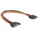 Gembird CC-SATAMF-01 - Power extension cable - SATA power (F) to SATA power (M) - 30 cm