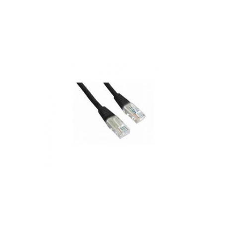Gembird - Patch cable - RJ-45 (M) to RJ-45 (M) - 25 cm - UTP - CAT 5e - molded - black - 0