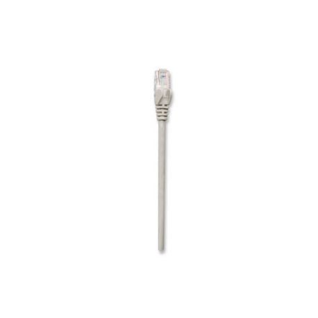 Intellinet Network Patch Cable, Cat5e, 3m, Grey, CCA, U / UTP, PVC, RJ45, Gold Plated Contacts, Snagless, Booted, Lifetime Warranty, Polybag - Patch cable - RJ-45 (M) to RJ-45 (M) - 3 m - UTP - CAT 5e - molded, snagless - grey - 0
