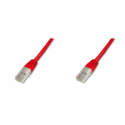 DIGITUS Ecoline - Patch cable - RJ-45 (M) to RJ-45 (M) - 50 cm - UTP - CAT 5e - booted - red