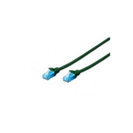 DIGITUS Ecoline - Patch cable - RJ-45 (M) to RJ-45 (M) - 5 m - UTP - CAT 5e - booted - grey - 0