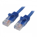 StarTech.com 3m Blue Cat5e  /  Cat 5 Snagless Patch Cable - Patch cable - RJ-45 (M) to RJ-45 (M) - 3 m - UTP - CAT 5e - molded, snagless - blue