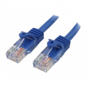 StarTech.com 2m Blue Cat5e  /  Cat 5 Snagless Patch Cable - Patch cable - RJ-45 (M) to RJ-45 (M) - 2 m - UTP - CAT 5e - molded, snagless - blue