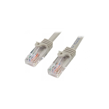 StarTech.com 1m Gray Cat5e / Cat 5 Snagless Patch Cable - Patch cable - RJ-45 (M) to RJ-45 (M) - 1 m - UTP - CAT 5e - molded, snagless - grey - 0