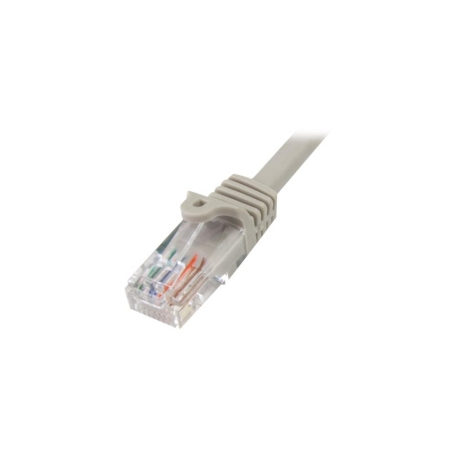 StarTech.com 1m Gray Cat5e / Cat 5 Snagless Patch Cable - Patch cable - RJ-45 (M) to RJ-45 (M) - 1 m - UTP - CAT 5e - molded, snagless - grey - 1