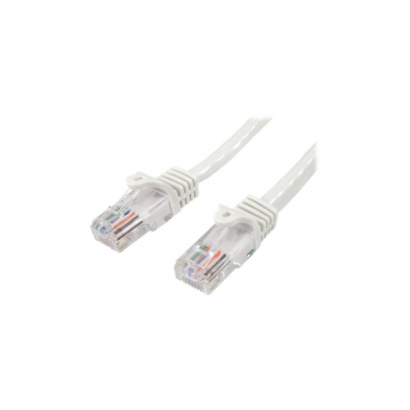 StarTech.com Snagless Cat 5e UTP Patch Cable - Patch cable - RJ-45 (M) to RJ-45 (M) - 3 m - UTP - CAT 5e - molded, snagless - white - 0