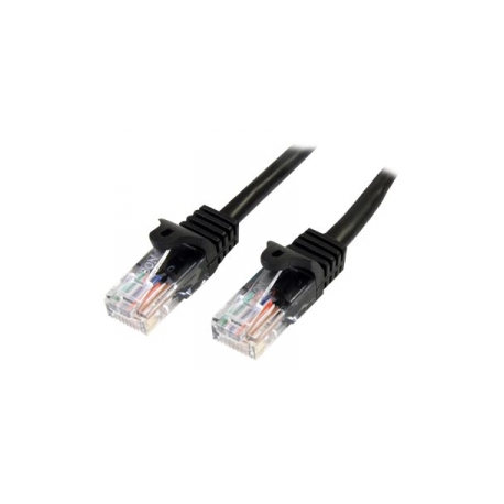 StarTech.com 1m Black Cat5e / Cat 5 Snagless Patch Cable - Patch cable - RJ-45 (M) to RJ-45 (M) - 1 m - UTP - CAT 5e - snagless - black - 0
