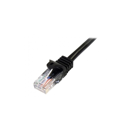 StarTech.com 1m Black Cat5e / Cat 5 Snagless Patch Cable - Patch cable - RJ-45 (M) to RJ-45 (M) - 1 m - UTP - CAT 5e - snagless - black - 1