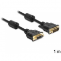 DeLOCK - DVI cable - DVI-D (F) to DVI-D (M) - 1 m - black