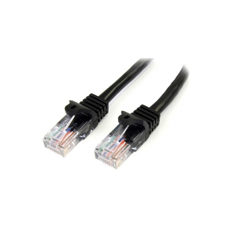 StarTech.com 5m Black Cat5e  /  Cat 5 Snagless Patch Cable 5 m - Patch cable - RJ-45 (M) to RJ-45 (M) - 5 m - UTP - CAT 5e - snagless - black - 0