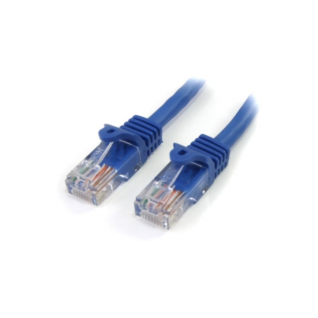 StarTech.com 5m Blue Cat5e / Cat 5 Snagless Patch Cable 5 m - Patch cable - RJ-45 (M) to RJ-45 (M) - 5 m - UTP - CAT 5e - snagless - blue - 0