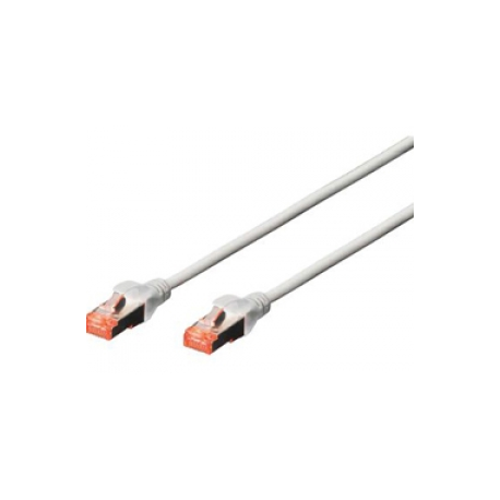 DIGITUS Professional - Patch cable - RJ-45 (M) to RJ-45 (M) - 20 m - SFTP - CAT 6 - booted, halogen-free, snagless - grey - 0