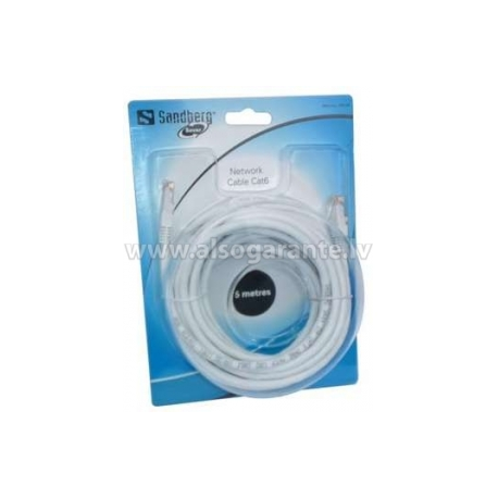 Sandberg SAVER - Patch cable - RJ-45 (M) to RJ-45 (M) - 5 m - UTP - CAT 6 - 0