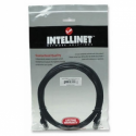 Intellinet Network Patch Cable, Cat6, 3m, Black, CCA, U / UTP, PVC, RJ45, Gold Plated Contacts, Snagless, Booted, Lifetime Warranty, Polybag - Patch cable - RJ-45 (M) to RJ-45 (M) - 3 m - UTP - CAT 6 - molded, snagless - black