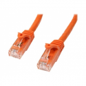 StarTech.com 2m CAT6 Ethernet Cable, 10 Gigabit Snagless RJ45 650MHz 100W PoE Patch Cord, CAT 6 10GbE UTP Network Cable w / Strain Relief, Orange, Fluke Tested / Wiring is UL Certified / TIA - Category 6 - 24AWG (N6PATC2MOR) - Patch cable - RJ-45 (M) to RJ-45 (M) - 2 m - UTP - CAT 6 - snagless - orange
