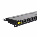 Netrack - Patch panel with shelf - rack mountable - RJ-45 X 24 - 0.5U - 19"