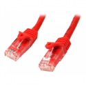 StarTech.com 1m CAT6 Ethernet Cable, 10 Gigabit Snagless RJ45 650MHz 100W PoE Patch Cord, CAT 6 10GbE UTP Network Cable w / Strain Relief, Red, Fluke Tested / Wiring is UL Certified / TIA - Category 6 - 24AWG (N6PATC1MRD) - Patch cable - RJ-45 (M) to RJ-45 (M) - 1 m - UTP - CAT 6 - snagless - red