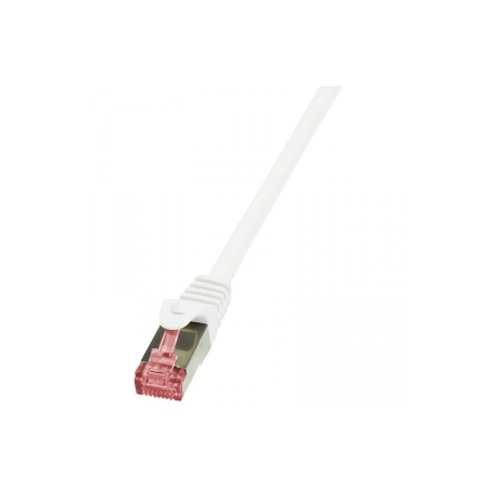 LogiLink PrimeLine - Patch cable - RJ-45 (M) to RJ-45 (M) - 3 m - SFTP, PiMF - CAT 6 - halogen-free, molded, snagless - white - 0