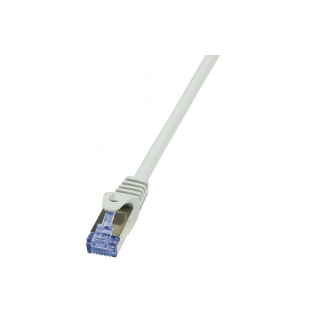 LogiLink PrimeLine - Patch cable - RJ-45 (M) to RJ-45 (M) - 1 m - SFTP, PiMF - CAT 6a - halogen-free, molded, snagless - grey - 0