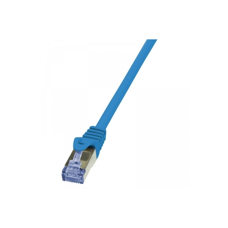 LogiLink PrimeLine - Patch cable - RJ-45 (M) to RJ-45 (M) - 0.5 m - SFTP, PiMF - CAT 6a - halogen-free, molded, snagless - blue - 0