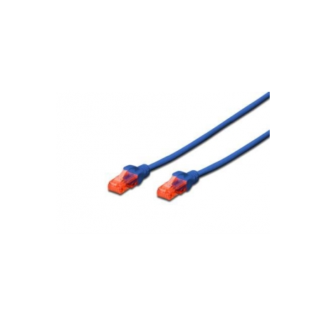DIGITUS Professional - Patch cable - RJ-45 (M) to RJ-45 (M) - 2 m - UTP - CAT 6e - booted, snagless - blue - 0