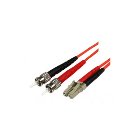 StarTech.com 10m Fiber Optic Cable - Multimode Duplex 50 / 125 - LSZH - LC / ST - OM2 - LC to ST Fiber Patch Cable - Patch cable - ST multi-mode (M) to LC multi-mode (M) - 10 m - fibre optic - duplex - 50 / 125 micron - OM2 - molded - orange - for P / N: MCM1110MMLC - 0