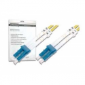 DIGITUS - Patch cable - LC single-mode (M) to LC single-mode (M) - 5 m - fibre optic - 9  /  125 micron - OS2 - booted, halogen-free - yellow