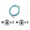 HPE - Network cable - LC multi-mode (M) to LC multi-mode (M) - 0.5 m - fibre optic - 50  /  125 micron - OM3 - for HPE 3600, 8 / 24, 8 / 8, SN6000; StoreFabric SN6500, SN6600B 32, SN6610, SN6620C 24, SN6650