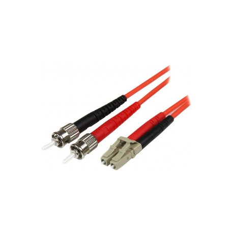 StarTech.com 2m Fiber Optic Cable - Multimode Duplex 50 / 125 - LSZH - LC / ST - OM2 - LC to ST Fiber Patch Cable - Patch cable - ST multi-mode (M) to LC multi-mode (M) - 2 m - fibre optic - duplex - 50 / 125 micron - OM2 - molded - orange - for P / N: MCM1110MMLC - 3