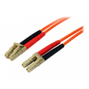StarTech.com 2m Fiber Optic Cable - Multimode Duplex 50 / 125 - LSZH - LC / LC - OM2 - LC to LC Fiber Patch Cable (50FIBLCLC2) - Network cable - LC multi-mode (M) to LC multi-mode (M) - 2 m - fibre optic - duplex - 50  /  125 micron - for P / N: GLCLHSMDSTTA, GLCSXMMDST, GLCSXMMDSTT, JD118BST, MASFP1GBSXST, SFP100BFXST