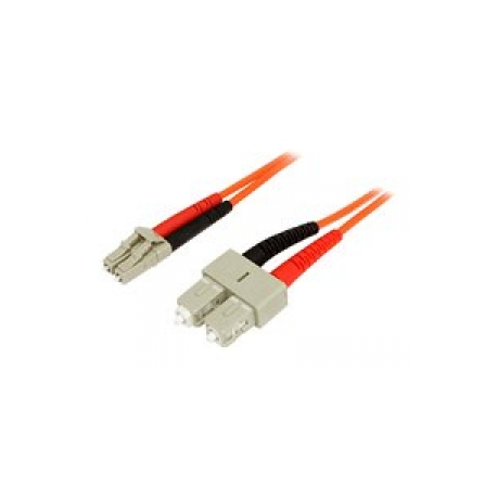 StarTech.com 2m Fiber Optic Cable - Multimode Duplex 62.5 / 125 - LSZH - LC / SC - OM1 - LC to SC Fiber Patch Cable (FIBLCSC2) - Network cable - LC multi-mode (M) to SC multi-mode (M) - 2 m - fibre optic - duplex - 62.5 / 125 micron - 0