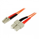 StarTech.com 2m Fiber Optic Cable - Multimode Duplex 62.5 / 125 - LSZH - LC / SC - OM1 - LC to SC Fiber Patch Cable (FIBLCSC2) - Network cable - LC multi-mode (M) to SC multi-mode (M) - 2 m - fibre optic - duplex - 62.5  /  125 micron
