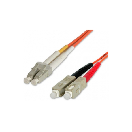 StarTech.com 2m Fiber Optic Cable - Multimode Duplex 62.5 / 125 - LSZH - LC / SC - OM1 - LC to SC Fiber Patch Cable (FIBLCSC2) - Network cable - LC multi-mode (M) to SC multi-mode (M) - 2 m - fibre optic - duplex - 62.5 / 125 micron - 4