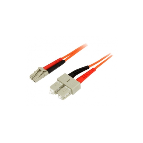 StarTech.com 2m Fiber Optic Cable - Multimode Duplex 50 / 125 - LSZH - LC / SC - OM2 - LC to SC Fiber Patch Cable - Network cable - LC multi-mode (M) to SC multi-mode (M) - 2 m - fibre optic - duplex - 50  /  125 micron - 0