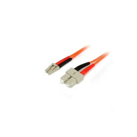 StarTech.com 2m Fiber Optic Cable - Multimode Duplex 50 / 125 - LSZH - LC / SC - OM2 - LC to SC Fiber Patch Cable - Network cable - LC multi-mode (M) to SC multi-mode (M) - 2 m - fibre optic - duplex - 50  /  125 micron - 1