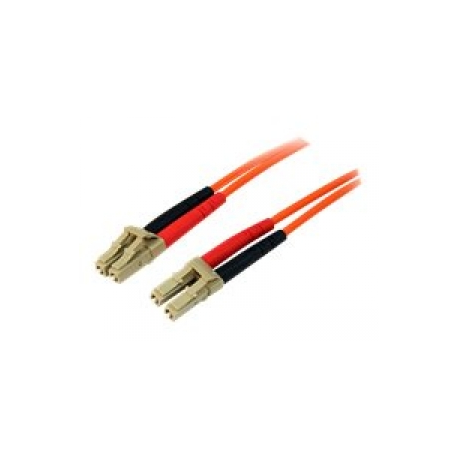 StarTech.com 10m Fiber Optic Cable - Multimode Duplex 50 / 125 - LSZH - LC / LC - OM2 - LC to LC Fiber Patch Cable - Patch cable - LC multi-mode (M) to LC multi-mode (M) - 10 m - fibre optic - duplex - 50  /  125 micron - orange - for P / N: GLCLHSMDSTTA, GLCSXMMDST, GLCSXMMDSTT, JD118BST, MASFP1GBSXST, SFP100BFXST - 0