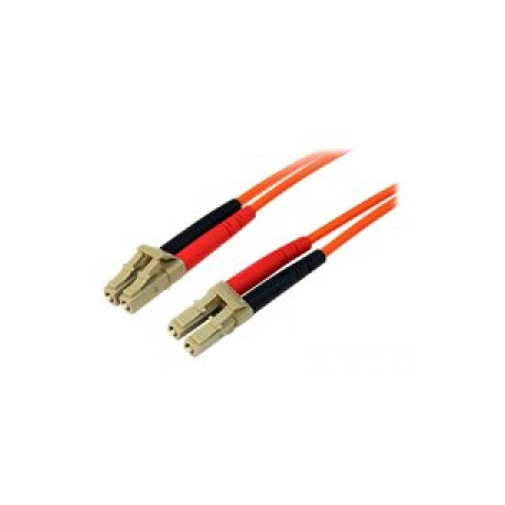 StarTech.com 30m Fiber Optic Cable - Multimode Duplex 50 / 125 - LSZH - LC / LC - OM2 - LC to LC Fiber Patch Cable (50FIBLCLC30) - Network cable - LC multi-mode (M) to LC multi-mode (M) - 30 m - fibre optic - duplex - 50  /  125 micron - orange - for P / N: SFPF1302C - 0
